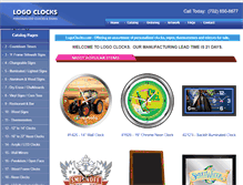 Tablet Screenshot of logoclocks.com